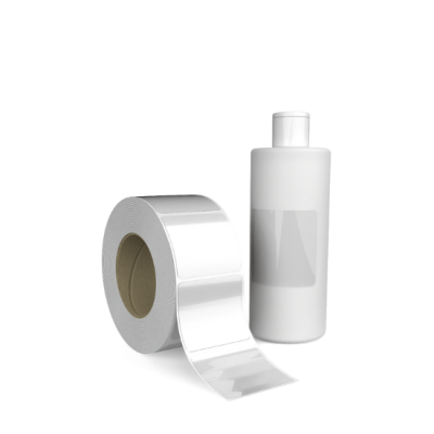 roll labels transparent